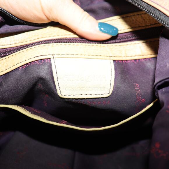 Anuschka Hand-Painted Leather Crossbody Bag Cat & Bird Floral - Picture 9 of 9